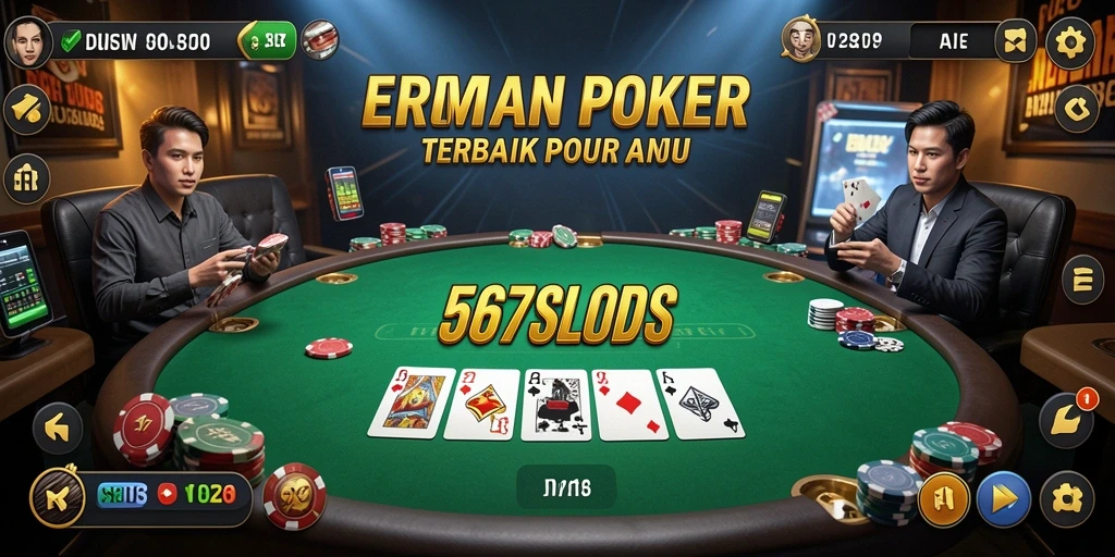 Tampilan gameplay Poker yang mengasyikkan di 567SLOTS.