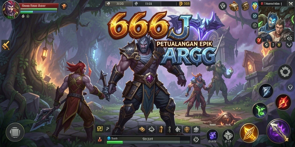 Tampilan gameplay mendebarkan dari 666J dengan aksi ARPG intens.