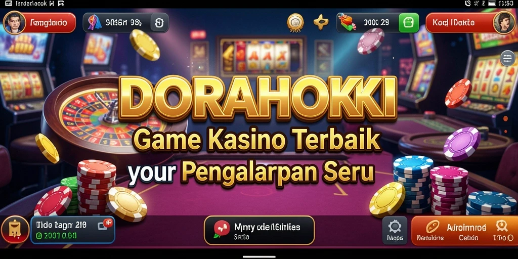 Tampilan gameplay DORAHOKI yang mendebarkan dan penuh warna.