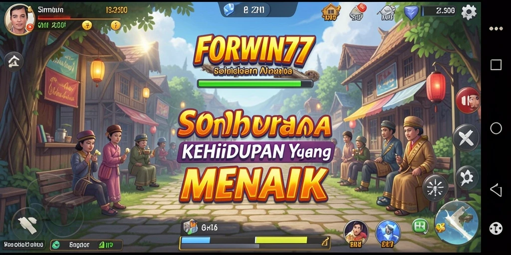 Screenshot FORWIN77 menampilkan gameplay simulasi yang seru dan interaktif.