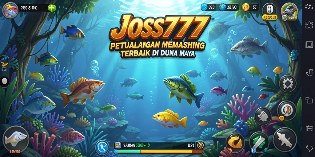 Screenshot gameplay JOSS777 menampilkan aksi memancing yang mendebarkan.