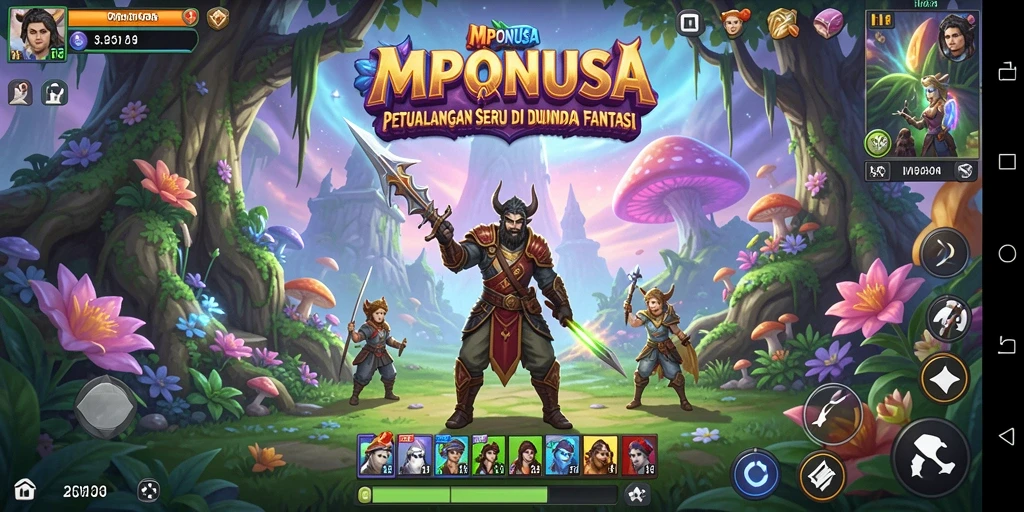 Gameplay MPONUSA yang seru dan menarik di dunia petualangan.