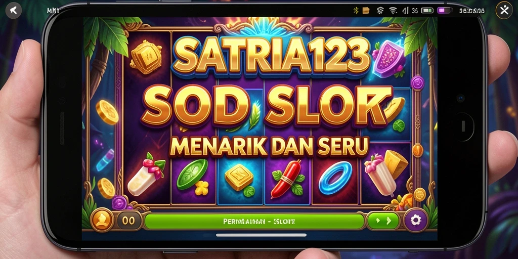 Tampilan menakjubkan dari gameplay Slot SATRIA123.
