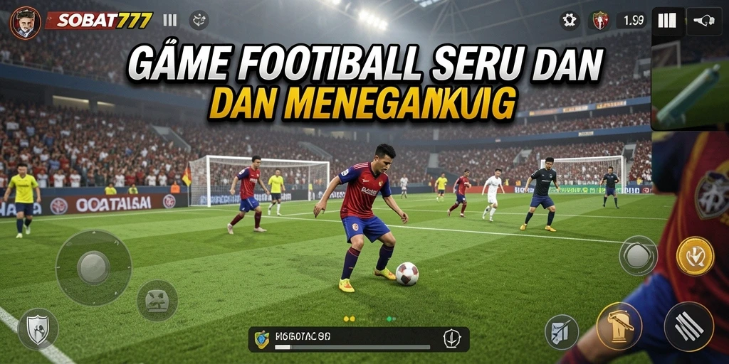 Screenshot dari gameplay SOBAT777 yang menunjukkan aksi seru di lapangan.