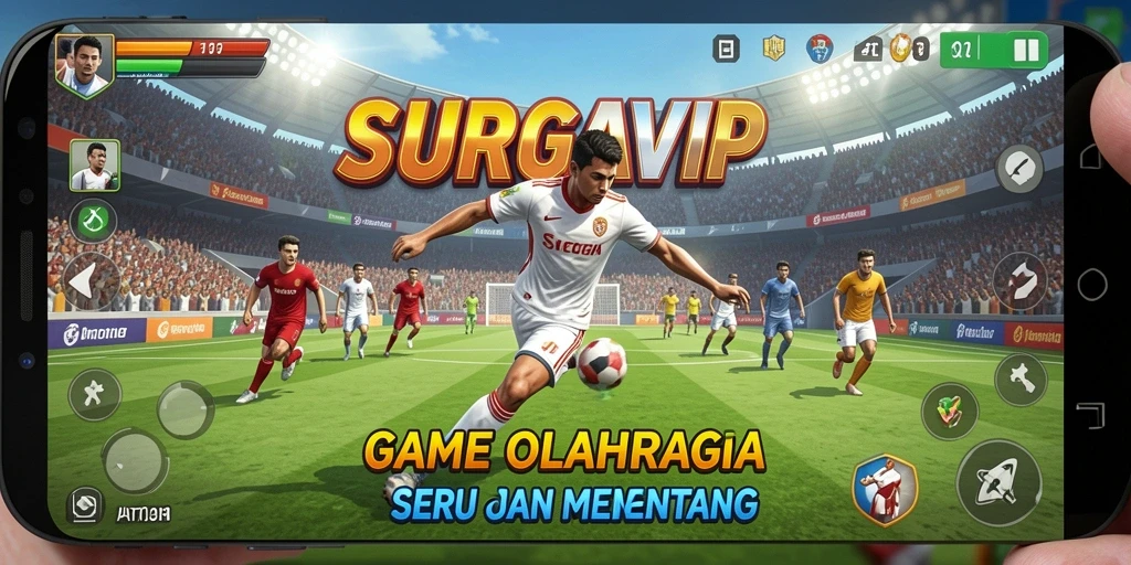 Tangkapan layar dari gameplay SURGAVIP yang penuh aksi.